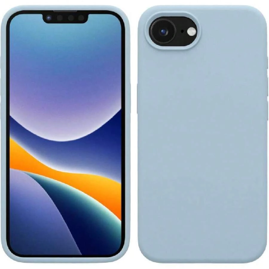 Carcasa Compatible con Apple 16e Funda - Case TPU y Silicona antigolpes - Apto Carga inalámbrica - Azul Claro Mate,37522775 - Plateado - Ver 1