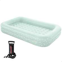 'S Inflatable Bed With A Hand Pump - Cream - View 4