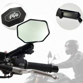 Espejo retrovisor, reflector de motocicleta, espejo de alta definición, diseño ajustable 360°, instalación de desmontaje rápido, resistente y duradero, elegante y atractivo