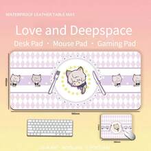 Game Love And Deepspace Sylus Rafayel Zayne Xavier Caleb Anime Cute Cat Computer Keyboard Pad/Mouse Pad Cartoon Office Supplies - A - 查看 6