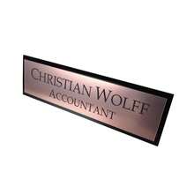 Printer Paper - Matte Brushed Rose Gold Panel With Black Engraving - View 10