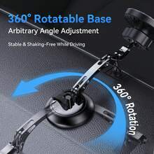 1pc New Stable Zinc Alloy Dual-Axis Magnetic Wireless Car Charger And Fast Charging Holder, Phone Navigation Mount - A - View 9