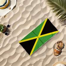 1pc Quick-Dry Ultra-Fine Fiber Beach Towel - Super Absorbent, Lightweight, Sand-Proof, Suitable For Travel, Swimming, Fitness, Yoga - Ideal For Beach Lovers And Travelers - Perfect For Relaxing By The Pool And Outdoor Activities Bathroom Decor - Green - View 11