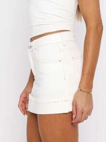 Denim Shorts For Women Distressed Jean Shorts Ripped Summer Hot Short - White - View 3