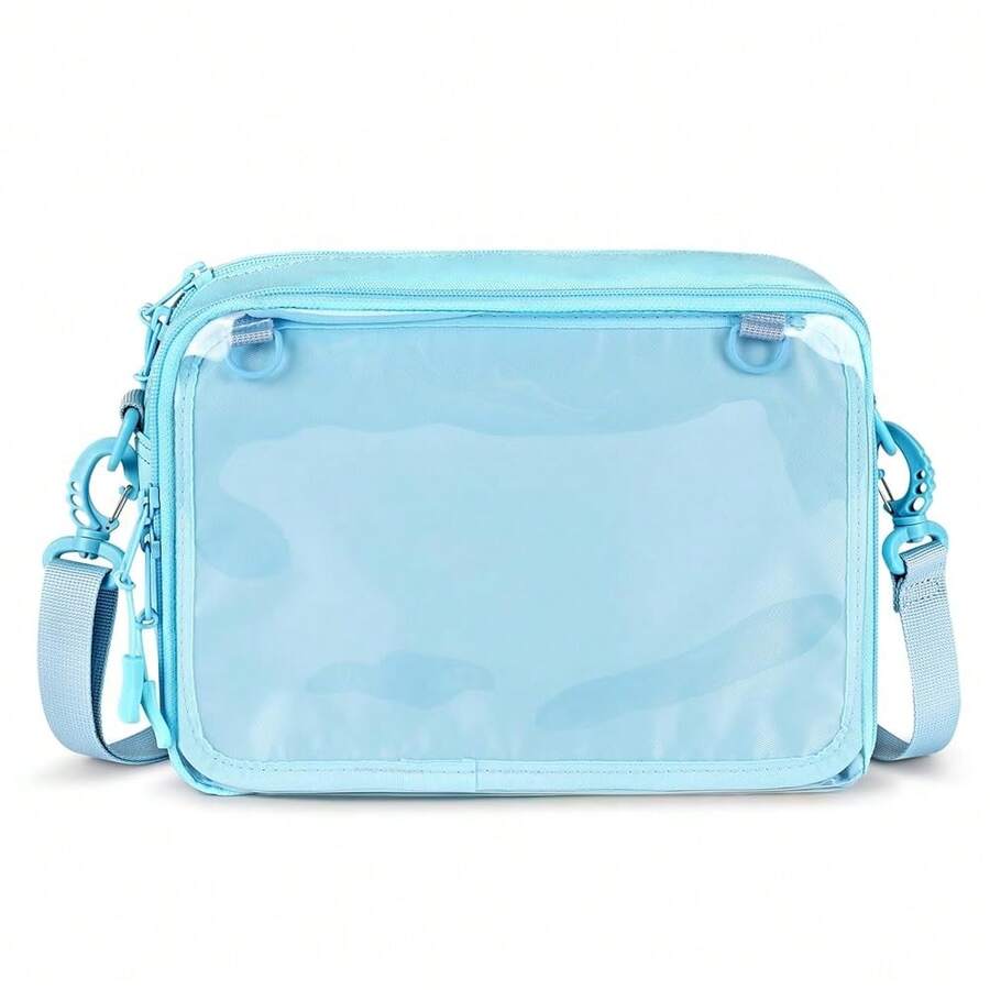 STEAMEDBUN Ita Bag Crossbody Small Ita Purse Pin Display Bag With Insert,Blue - blue - 查看 1