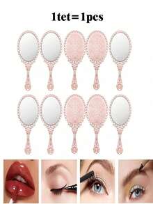 1/2/4/10/16/20 chiếc Gương cầm tay cổ điển, Gương công chúa nhỏ gọn màu vàng lấp lánh, Gương trang điểm di động, Thích hợp cho lớp học, tiệc trẻ em, du lịch và các dịp khác. Quà tặng nhỏ theo chủ đề công chúa, Quà tặng khuyến mãi, Đồ dùng du lịch giá rẻ, Vật dụng cần thiết khi đi du lịch. - Nhiều màu - Xem 26