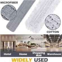 MASTERTOP Commercial Mop 36'' Large Dust Mop Heavy Duty Industrial Push Mops With 3 Reusable Microfibre Pads 62'' Adjustable Handle For Home Hotel Mall Warehouse - Grey3651 - View 5