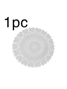 1/4/6pcs Rose Flower Heart Shaped Placemats, Wedding Party Dining Table Decor Placemats, Round Vase Coasters, Date Night Dinner Placemats, Waterproof Placemats For Valentine's Day, Easter, Thanksgiving, Mother's Day - Multicolor - View 18