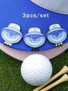 1/3 Chiếc Dụng Cụ Đánh Dấu Bóng Golf Kẹp Mũ Golf Hợp Kim Từ Tính Phụ Kiện Golf Gậy Golf, Nhiều Màu Sắc, Tư Thế Golf, Xe Golf - Nhiều màu - Xem 17