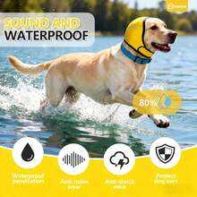 Dog Ear Muffs, Dog Ear Muffs For Noise Reduction, Dog Ear Protection Cover To Relieve Anxiety, Dog Calming Head Cap, Dog Anxiety Head Band, Cat And Dog Universal Ear Muffs - Multicolor - View 9