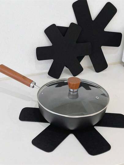 6pcs/3pcs/9pcs/12pcs Modern Non-Woven Fabric Pot Holders, Felt Pot Pads, Kitchen Supplies