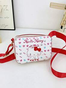 1 PC Sanrio Children's Bag Katy Cat Girls' Cross Body Bag Fashion Princess Bag Baby Cute Cartoon One Shoulder Handheld Girls' Bag - Multicolor - View 11