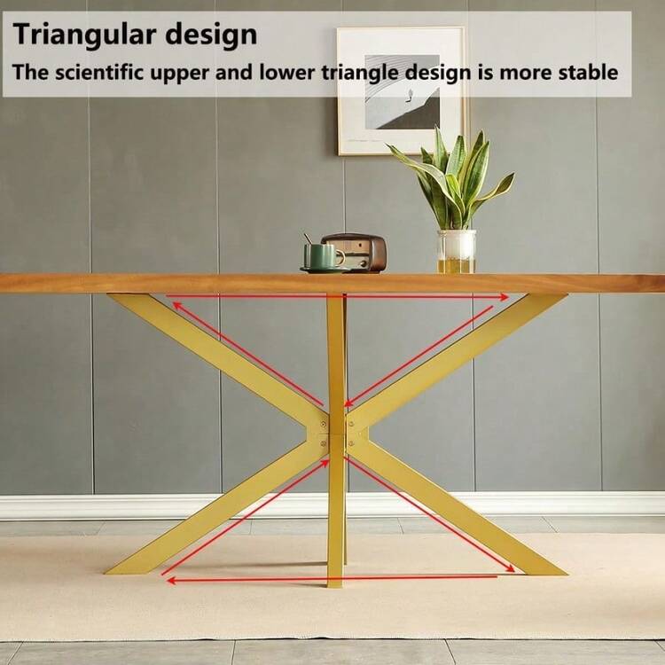 84dadgyyj 30 Inch Modern Table Base Gold Metal Dinning Table Legs With Suction Cups Heavy Duty Desk Base For Marble Glass Wood Top Set Of 4 Furniture Legs For Home Kitchen DIY Bench Legs Coffee Table Gold - GoldBig - 查看 6