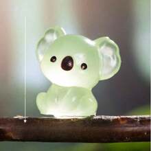 5/10/20/30pcs Glow-In-The-Dark Mini Resin Koala Figurines, Micro Koala Miniatures For DIY Garden Landscape, Aquarium Decor, Party Supplies (Random Color), Resin Animal, Koala, Mini Animal