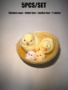 1/2/5/6/12PCS Cute Stress Reducing Simulated Silicone Chick,Squishy Toy,Soft And Cute,Fidget Toy,Taba Squishy - Multicolor - View 18