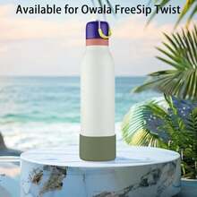 2 botas de silicona para botella de agua   Twist de 24 onzas, funda protectora antideslizante aplicable para   Twist - Verde(Verde Militar) - Ver 5