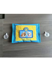 1pc Pet Imitation Tissue Box Toy, Polyester Fabric Tissue Box Cat Dog Pet Toy With Sound - Ginger - View 8