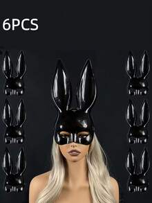 2pcs/1pc Easter Bunny Mask, Easter Mask, Party Mask, Cosplay, Cute And Playful, Suitable For Easter Masquerade Ball, Party Accessories, Suitable For Show Girls, Cosplay And Halloween Party