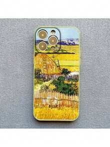 Funda de teléfono con pintura al óleo estilo retro de Van Gogh compatible con iPhone 16, 15, 11, 13, 12, 14 Pro MAX, 14 Plus, 7, 8 Plus, XR, XS, X. Funda vintage resistente a golpes. Compatible también con Galaxy S17 Pro, S17 Pro Max, S17. - Matcha YHFG 9 - Ver 9
