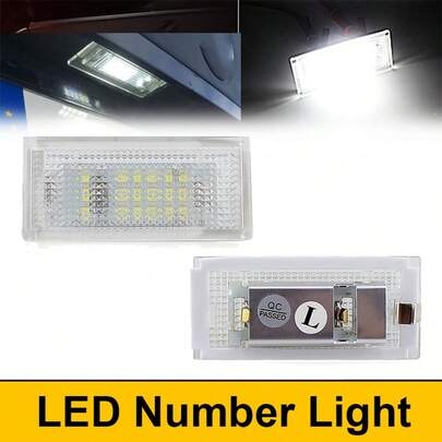 2 piezas de luces de matrícula LED para BMW, lámparas de matrícula blancas para BMW Serie 3 E46 4D 1998-2003 5D Touring 1998-2005 sin error