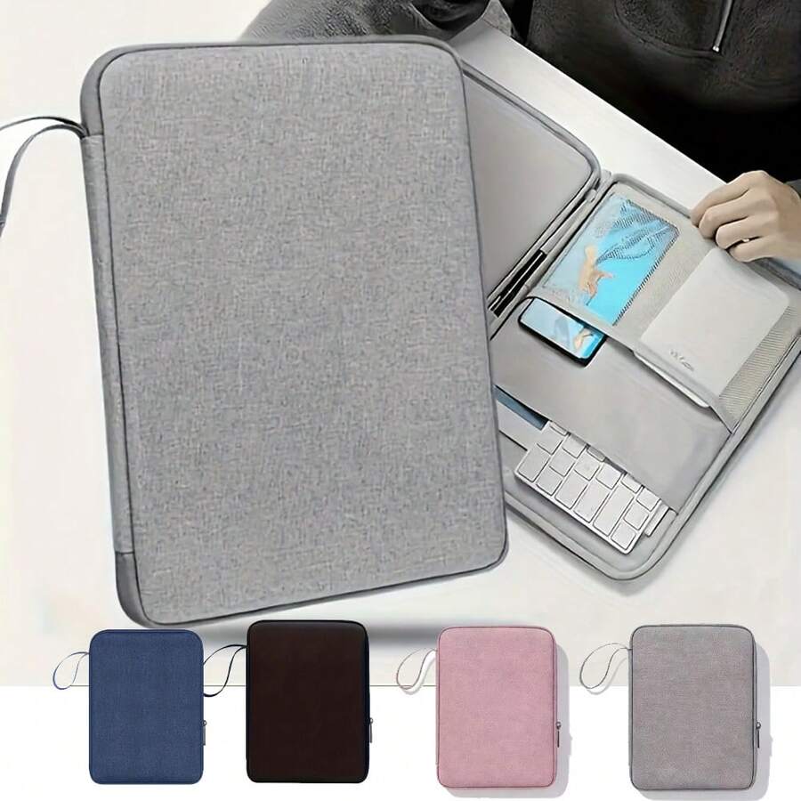 Shockproof Nylon Tablet Sleeve Compatible With IPad 10.9inch/12.9inch -Tablet Bag Portable Drop- Design With Independent Compartment, Large Capacity Storage, Tablet Carrying Case, Tech Accessory, Scratchresistant Cover Charger Case Packing Cubes For Women For Men Charger Bag - Multicolor - View 1