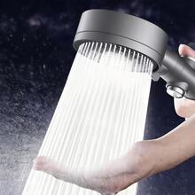 1pc 5-Setting Handheld Shower Head Set With On/Off Pause Switch - Universal Connector, Fits Standard European And US Bathroom Fittings Threads