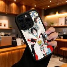 Funda de teléfono de moda, compatible con varios modelos de ,  y , funda de teléfono con diseño de vestido tradicional chino para modelos de ,  y , funda de protección para teléfono, regalo de funda de pareja para novio o novia, regalo de vacaciones, este es un regalo popular para amigos o socios, adecuado para ocasiones de negocios. Duradera, resistente a las manchas y a las huellas dactilares, esta nueva funda para teléfono de hombres y mujeres es un gran regalo. - Café integral - Ver 6