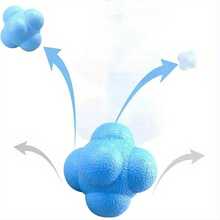 6pcs Hexagon Reaction Ball For Agility Training, Suitable For Basketball, Football, Adults Coordination & Fitness - Multicolor - View 10