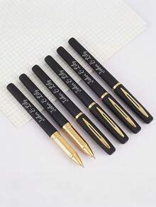 Customized Pen With Personalized Logo Or Name, Neutral Pen, Gift Pen, Suitable For Back To School Supplies, School Event Prizes, Teacher's Day Gifts For Teachers, Customized, Personalized, Unique, Exclusive, Suitable For Employees, Clients, Students, Applicable For Business/Work/Office, School And Other Occasions - 彩色 - 查看 6