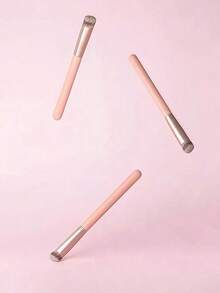 2pcs Angled Concealer Brush, Foundation Brush, Highlighter Makeup Brushes For Face Contouring - Watermelon Pink - View 2