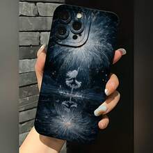 2026 nueva funda de teléfono esmerilada, diseño de bailarina de noche estrellada para iPhone 17 14 13 12 11 Pro Max y  Galaxy S23 S22 S21 S20 Fe Ultra, protector de teléfono, funda de pareja, regalo para él y ella, regalo de San Valentín o cumpleaños - Blanco antiguo - Ver 3