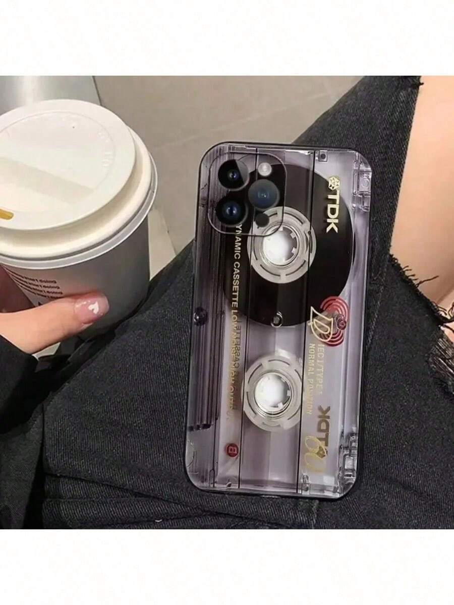 Étui de téléphone rétro magnétique radio cassette compatible avec 16 15 11 12 14 13 Pro Max Mini X XS XSMax XR 7 8 Plus SE4 16e. Jolies housses en silicone. Housse compatible avec 17 Pro, 17 Pro Max, 17 - Style 7 - Voir 1