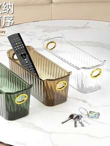 1 Piece Light Luxury Storage Box Desktop Narrow Cosmetic Basket Dustproof Makeup Organizer For Toiletries Jewelry Sundries Bathroom Bedroom Living Room Dorm Decor Home Organizing Supplies Light Luxury Dustproof Cosmetic Storage Box Desktop Narrow Organizer Basket For Toiletries Jewelry Sundries Bathroom Bedroom Living Room Dorm Accessory Home Organization & Decor