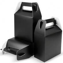 12 Pack Black Party Favor Boxes (7x3.5x6.6 Inch) - Goodie Gift Boxes For Birthday, Wedding, Ba By Shower,1Count(Packof12),BLACK - Black - 查看 1