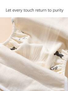 1pc Baby Mesh Double-Layer Gauze Diaper Pants, Newborn Baby Diaper Cover, Baby Supplies Diaper Bag Skirt, Infant Potty Training Diaper, Baby Diaper, Baby Diaper Pants, Baby Boy Underwear, Baby Clothing