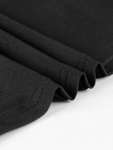 Inmen Spring Sexy Black Tops Long Sleeve Basic Black T-Shirt Party Going Out For Women Casual - Black - View 6