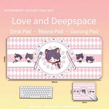 Game Love And Deepspace Sylus Rafayel Zayne Xavier Caleb Anime Cute Cat Computer Keyboard Pad/Mouse Pad Cartoon Office Supplies - A - 查看 10