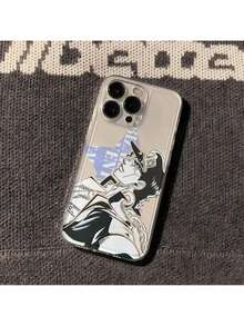 Funda de teléfono de anime clásico Joo, personaje popular Josda, aire acondicionado, Kujo Jotaro, para iPhone 17/16/15/14/13/12/11/Air/Pro/Promax, Galaxy S22/S23/S24/S25 Plus Fe Ultra, patrón divertido súper popular, personaje lindo, funda de teléfono de moda clásica, anti-caída, anti-huellas, funda de teléfono duradera - Capa espacial transparente_ky3226 - Ver 5