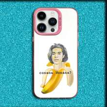 Funny C- Gray Singer Phone  16,15,14,13,12,11,,Pro,Pink Matte Silicone Cover.Holiday Phone Accessories. - Z2 - 查看 5