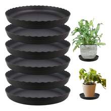 TendenciaJuego De 6 Bandejas Para Macetas Con Borde, P/ Maceta 30cm NegroCalidad premium - 1 - Ver 2