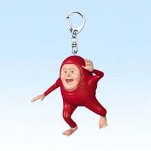 1pc Student Abstract Ugly Thing Keychain "Social Cow Deity", Funny Abstract Design (Octopus Monster/ Feet/Quirky Doll), Hang On Backpack Side Pocket, Pull Out Keys During Class To Instantly Become The Social Focus, Lightweight Yet Material - Multicolor - View 9