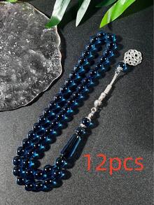 1 pieza Cuentas de oración musulmanas de un solo hilo negro con 45 cuentas, donde cada cuenta representa devoción y elegancia, para uso diario y oración devota - Multicolor - Ver 24