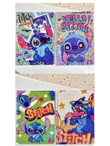 1 st/2 st/3 st/4 st/5 st/6 st tecknad Stitch A5 anteckningsbok, högkvalitativ spiralanteckningsbok för studenter, söt tecknad anteckningsbok, lämplig för studenter, nödvändigt för skolstart - A5 - Visa 5