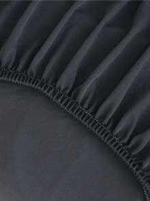 1pc Armless Sofa Bed Cover, Elastic Polyester Fiber Sofa Slipcover, Knitted Milk Silk, Suitable For All Seasons - Dark Grey - View 10