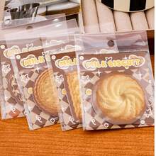 Gói 10/4/1 (30 tờ/gói) Giấy ghi chú hình bánh quy dễ thương, cắt không đều, tự dính (dính chắc, không để lại cặn, viết trơn tru), văn phòng phẩm thiết yếu cho mùa tựu trường 2026, thích hợp cho học sinh đánh dấu sách giáo khoa, ghi chú nhanh trong lớp học, ký túc xá và khu vực học tập tại nhà. - Nhiều màu - Xem 5