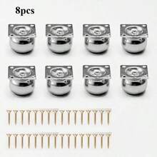 4/8pcs Metal Furniture Legs, Hot-Selling Tubular Iron Sofa Support Legs, Modern Sofa Legs (1.26 Inches) - Multicolor - View 3