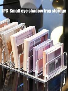 1pc Transparent Makeup Organizer Tray, Desk Drawer Divider, Cosmetic Display Stand
