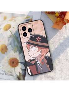 Anime B-Bungo Stray Dogs Phone Case Compatible With Apple 16, 15, 14, 13, 12, 11, Pro, Max, Mini Wave Oil Short Back Cover, Case Compatible With 17 Pro Max Case, 17 Pro Case, 17 Case, 16 Pro Max Case - Z1 - 查看 10