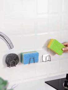 10/6/4/1个免钻孔橱柜顶部收纳挂钩，厨房台面延伸架，橱柜顶部整理架，厨房延伸风扇，免安装夹式设计，金属挂钩，整理架类型，厨房用具收纳功能，橱柜顶部餐具放置 - 彩色 - 查看 3