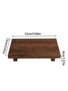 Wooden Base Bathroom Shelf Tray, Suitable For Decoration, Small Wooden Tray, Rustic Style Bathroom Decor, Can Hold Soap Bottles, Plants, Cosmetics, Candles, Towels, Jewelry And More.